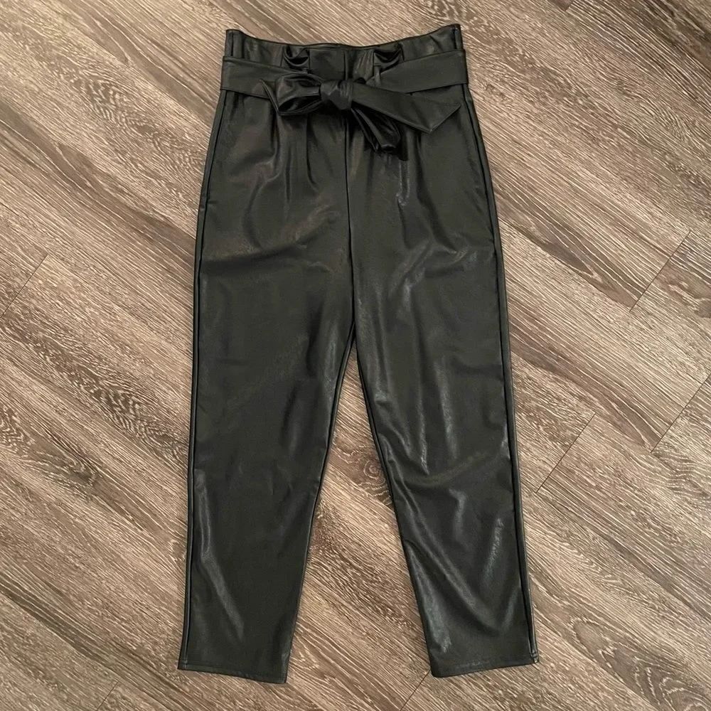 Commando faux leather paperbag pants